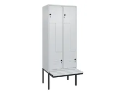 Z-garderobekast,HxBxD 2120x800x815mm,4vak,vak B 400mm,draaigrendel