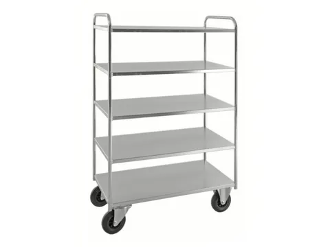 etagewagen,draagverm. 400kg,5etage(s),laadvl. LxB 900x440mm,staaletage