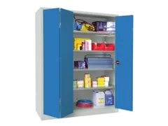 Armoire Grand Espace à Portes Pliantes Ral7035 Façade Ral5012