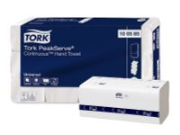Handdoek Tork PeakServe Continuous 100585 universal 1-laags wit