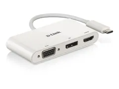 D-Link Dubv310 3In1 Usb-C Videoadapter Hdmi+ Display+Vga Port