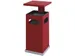 As-papierbak rood met afneembaar afdak 70 Liter
