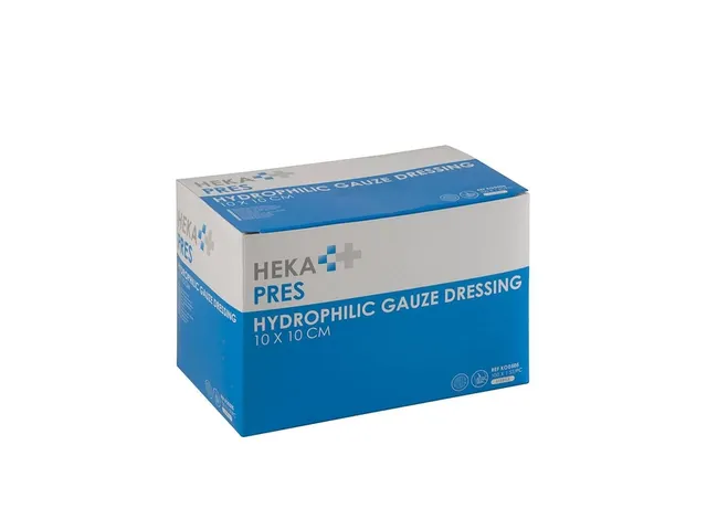 Hydrofiel gaaskompres Hekapres 10x10 steriel