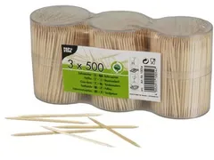 Tandenstoker 3 Kokers 500 Stuks