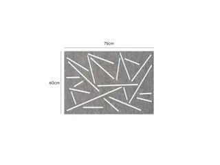 Akoestisch Bureaupaneel met patroon uitsnede 60x75cm Grijs - 3
