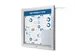 Outdoor mededelingenbord 6x A4 met logopaneel LED verlicht