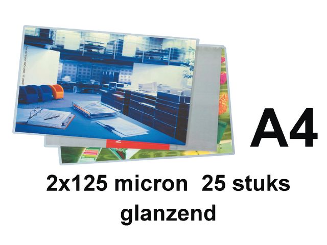 Lamineerhoes Gbc A4 125 micron Glanzend | LamineerSystemen.nl