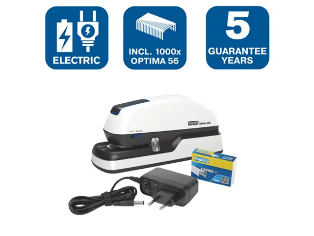 Nietmachine Elektrisch Optima 20E Zwart Zilver 20vel