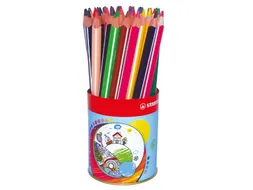Kleurpotlood driehoekig STABILO 203 Trio dik 38 stuks assorti