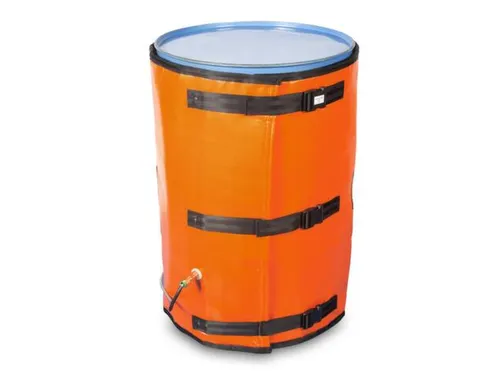 Verwarmingsmantel,V. 200L Vat,Buiten Glasvezel/Silicone,Oranje