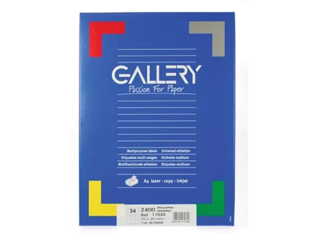 Gallery Witte Etiketten 70x35 mm