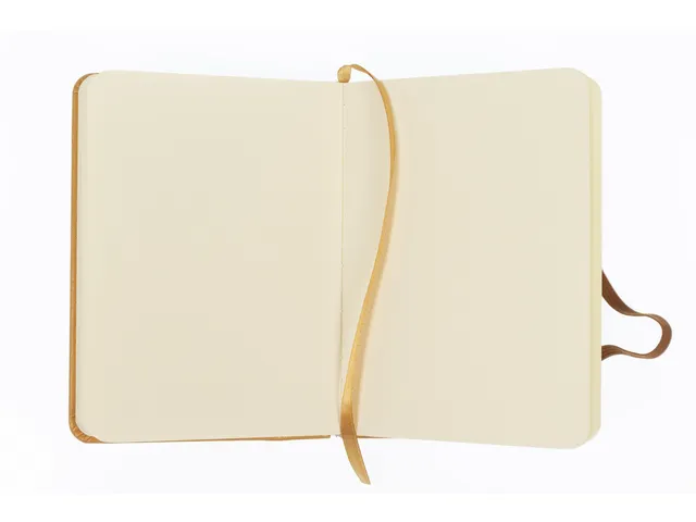 Carnet de croquis Kangaro A6 couverture rigide en PU jaune ocre avec 8