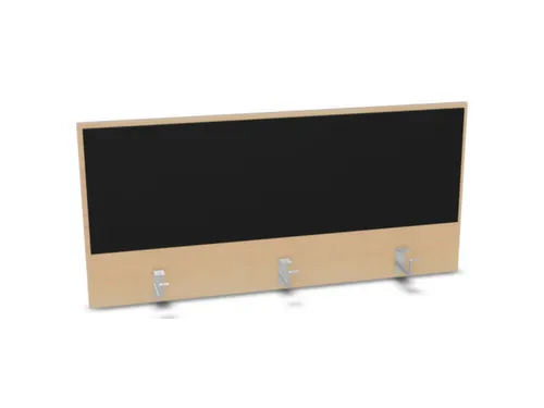 opzetpaneel,v. bureau,aanbouw achter,B 1200mm,NE-esdoorn,BN8033-zwart