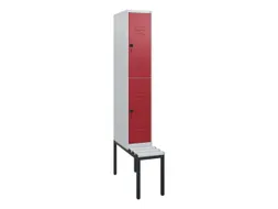 Dubbeldekse dekenkist,HxBxD 1950x300x815mm,1x2vak.,vak B 300mm
