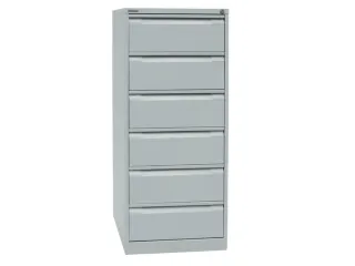 fichekast,HxBxD 1321x568x622mm,twee banen,6lade(n),romp lichtgrijs - 3