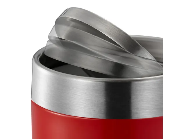 Fandy Tafelafvalbak Rood Mat RVS