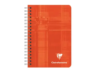 Notitieboek Clairefontaine 95x140mm 180 pagina's spiraal lijn assorti - 6