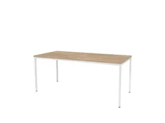 Domino Basic Tafel Vaste Hoogte 180x80 honey castello wit 4-poots
