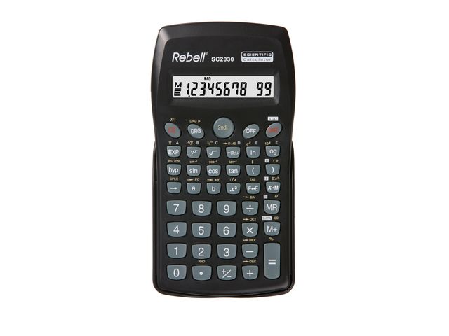 Calculator Rebell SC2030 zwart wetenschappelijk (box) | RekenmachinesWinkel.nl