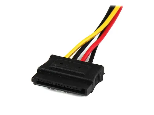 30cm LP4 naar 2x Vergrendelbare Y-adapter Splitterkabel SATA Voeding