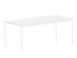 In hoogte verstelbaar bureau,HxBxD 720-840x1800x800mm,Bl-wit