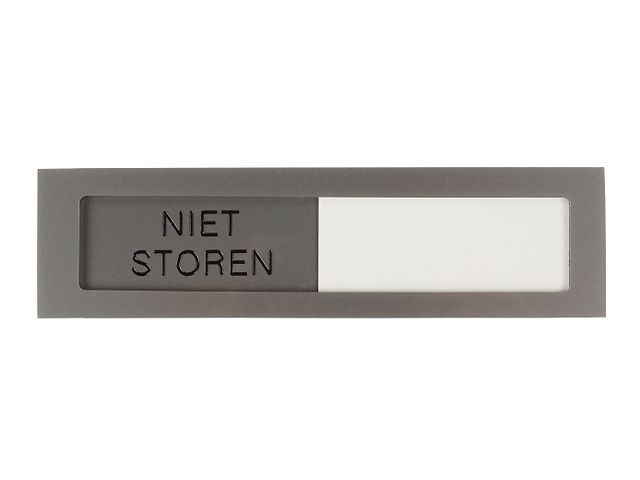Infobord Deurbordje Niet Storen 150x40mm | AanAfwezigheidsbord.nl