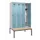 locker met bank,HxBxD 2120x1200x815mm,4vak,vak B 300mm,draaigrendel