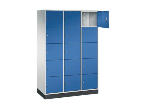 grootvolume-lockersysteem,RAL 7035/RAL 5010,HxBxD 1950x1220x500mm