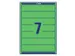 Rugetiket Avery Zweckform smal 38x192mm zelfklevend groen L4764-20