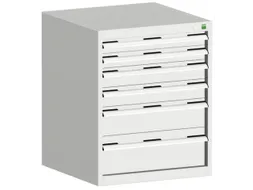 ladekast HxBxD 800x650x650mm 6laden romp RAL7035 front RAL7035