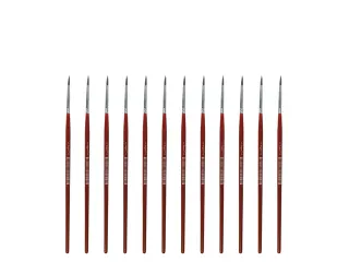 Penseel Kangaro Serie 120 rond Nr. 1 geitenhaar doos 12 stuks - 1