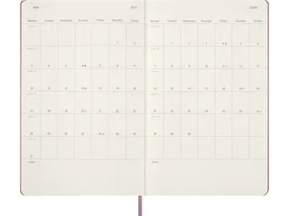Agenda 2027 Moleskine 12M Daily 1dag/1pagina large hc majestic pink - 5