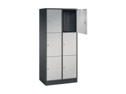 grootvolume-lockersysteem,HxBxD 1950x820x500mm,2x3vakken,cil.-slot