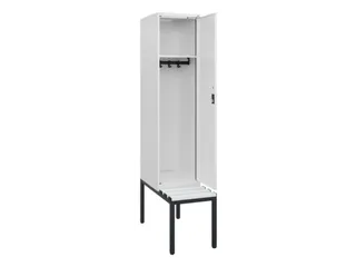 locker met bank,HxBxD 1950x400x815mm,1vak,vak B 400mm,cilinderslot - 1