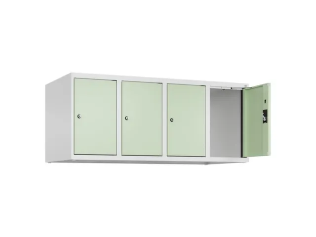 opzetkast,v. locker,4vak.,vak B 300mm,HxBxD 500x1200x500mm