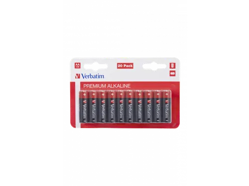 49877 VERBATIM AA Alkaline batterijen 20 Stuks