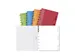 Cahier ADOC A5 ligné 144 pages 90g 5 intercalaires assorti