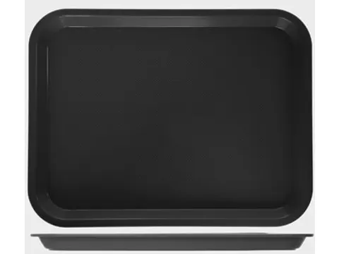 Dienblad 35x27x2m Anti Slip Zwart