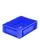 Euronorm Stapelkrat 400x300x120mm Wand Gesloten/bodem Open Blauw 11l