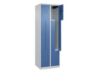 Z-garderobekast,HxBxD 1850x600x500mm,vak B 150/300mm,cil.-slot - 2