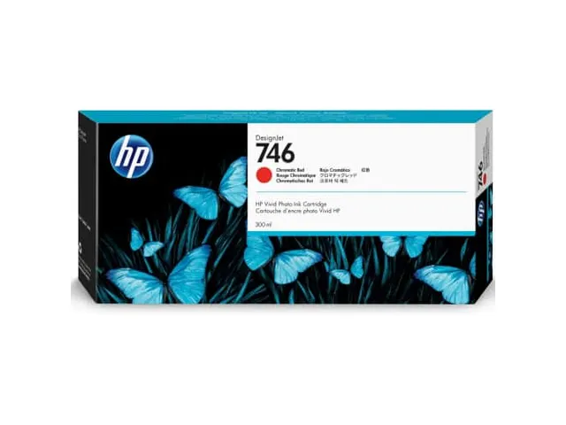 HP Cartridge 746 Chromatisch Rood 300ml P2V81A