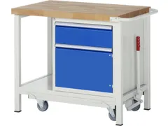 Werkbank Hxbxd 880x1000x700mm Beukenhouten Werkblad 1lade Kast