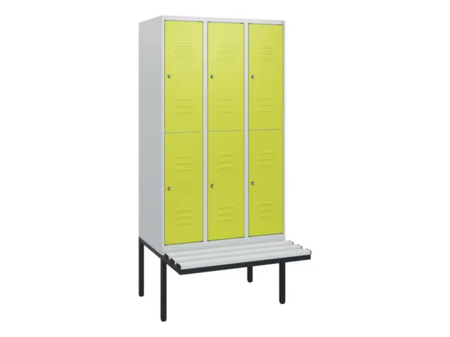 Dubbeldekse dekenkist,HxBxD 1950x900x815mm,3x2vak.,vak B 300mm