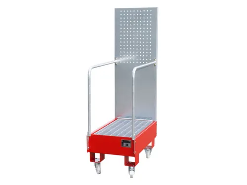 verrijdbare opvangbak,v. 2x60l vat,opvangvol. 60l,HxBxD 1685x500x875mm