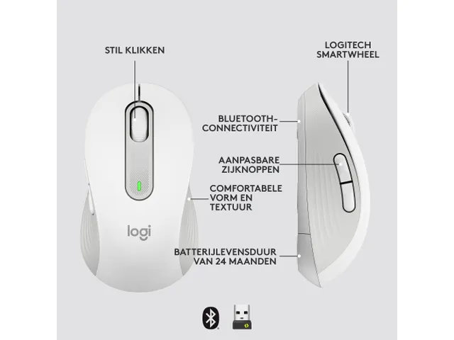 Logitech Signature M650 for Business Muis wit