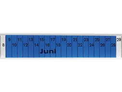 insteekbord,HxB 27x76mm,kunststof,blauw-transparant