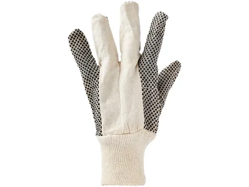 Werkhandschoen Arco Polka Dot katoen met PVC noppen maat 9