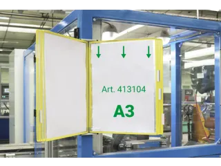 wand-zichtpanelensysteem,DIN A3,staand,10panelen,geel - 2