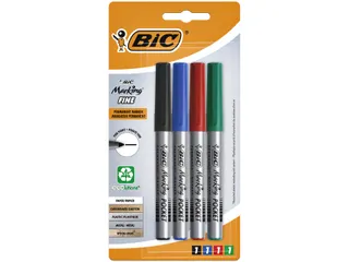 Viltstift Bic ecolutions rond fijn assorti blister à 4 kleuren - 1