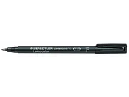 Viltstift Staedtler OHP Lumocolor 318 Fijn 0.6mm Zwart